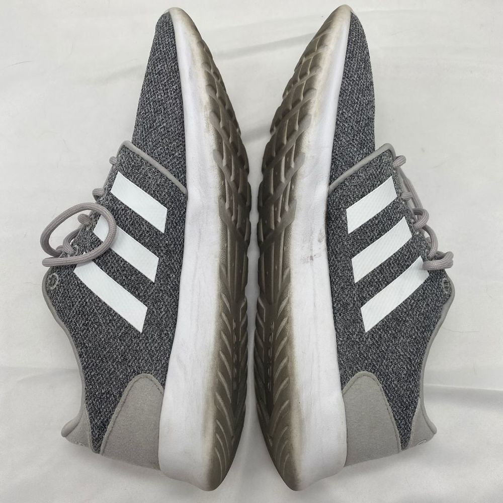 Adidas Gray Cloudfoam Lace Up Sneakers Size 8.5 - Picture 6 of 9